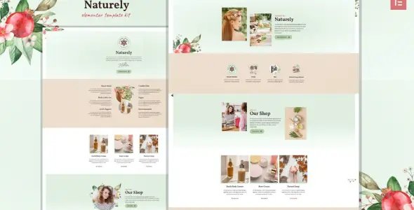 Naturely β Natural Cosmetics & Beauty Template Kit